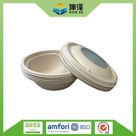 Bagasse Salad Bowl With Lid